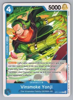 VINSMOKE YONJI OP11-046 C- A FIST OF DIVINE SPEED ONE PIECE NM OP11 2025 2 - Image 1