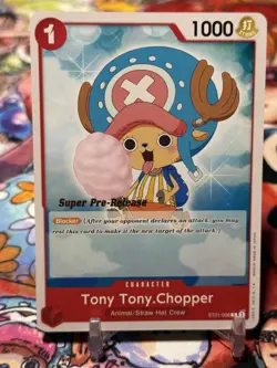 TONY TONY CHOPPER - One Piece ST01-006 - SUPER PRE-RELEASE Starter Straw Hat - Image 1