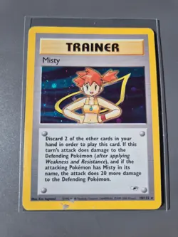 Misty 018/132 Gym Heroes Holo Rare Pokemon Card - Image 1