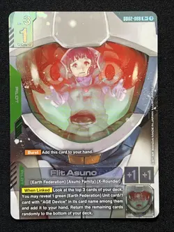 Flit Asuno Gundam card Game GD02-088 R+. Nm/M Condition - Image 1