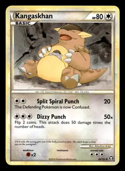 Kangaskhan 36/102 Uncommon HGSS Triumphant Pokemon LP - Image 1