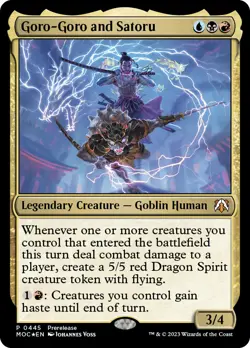 MTG Goro-Goro and Satoru [March of the Machine Commander Prerelease Promos] Foil - Image 1