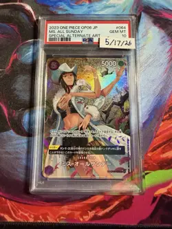PSA 10 Miss All Sunday OP06-064 SP Alt Art Foil ONE PIECE CCG JPN - Image 1