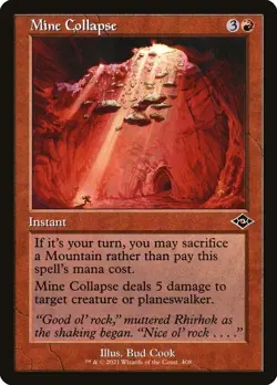 MTG #408 Mine Collapse Modern Horizons 2 (MH2) NM Card - Image 1