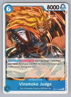 VINSMOKE JUDGE OP11-044 C A FIST OF DIVINE SPEED ONE PIECE NM OP11 2025,. - Image 1