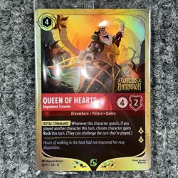 Disney Lorcana Wilds Unknown Queen Of Hearts 46/P3 Promo Foil - Image 2
