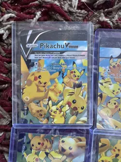 Pokemon Pikachu TCG V-Union SWSH139-142 Celebrations Promo 4 Card Set - Image 3