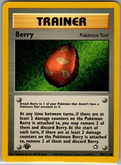 Berry 99/111 1st Edition Non Holo Neo Genesis - Pokemon Card - NM - Image 1