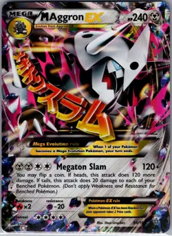 M Aggron EX 94/160 XY - Primal Clash - Pokemon Card - LP - Image 1