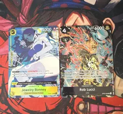 One Piece Card Game 2-Card Lot Bonney & Lucci illustration Box EX OP DAY - Image 1