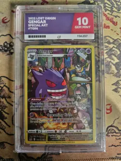 Pokemon TCG: Gengar TG06/TG30 - Lost Origin Trainer Gallery - ACE 10 Gem Mint - Image 1