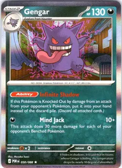 Gengar 050/088 Rare Perfect Order Pokemon Holo Near Mint - Image 1