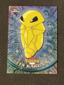 Kakuna 14 Pokemon Topps Series 1 Chrome Holo Foil - Image 1