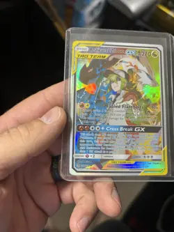 Pokemon Reshiram & Zekrom GX 259/236 Cosmic Eclipse Secret Rare TAG TEAM Holo - Image 4