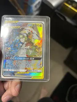 Pokemon Reshiram & Zekrom GX 259/236 Cosmic Eclipse Secret Rare TAG TEAM Holo - Image 5