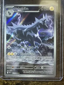 Zebstrika 115/086 Illustration, White Flare, Full Art Holo, Pokemon TCG, NM - Image 1