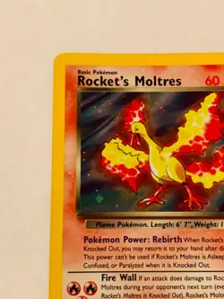 Pokemon TCG Rocket’s Moltress 12/132 Gym Heros Holo Rare LP - Image 2