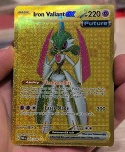 IRON VALIANT EX 261/182 Pokemon SV04 Paradox Rift Hyper Rare Holo Full Art Eng - Image 1