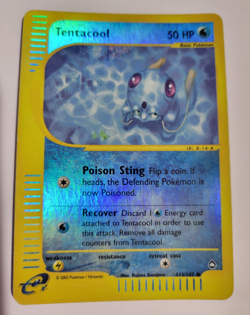 Pokemon TCG Tentacool 113/147 Aquapolis Common Reverse Holo EN Basic 50HP 2002 - Image 1