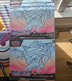 x2 Pokemon TCG: Chaos Rising POKEMON CENTER ETB Elite Trainer Box IN HAND ✅ - Image 1
