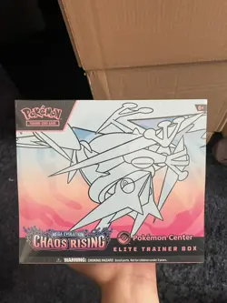 x2 Pokemon TCG: Chaos Rising POKEMON CENTER ETB Elite Trainer Box IN HAND ✅ - Image 2