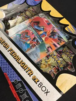 Pokemon Mega Evolution Ascended Heroes Feraligatr ex Box Booster Promo English - Image 3