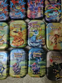 Pokemon TCG Mini Tin Lot Of 16 Tins Empty (Tin And Art Card Only) - Image 5
