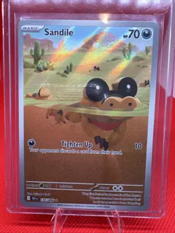 Sandile 135/86 Illustration Rare Black Bolt Pokemon TCG MINT NEW - Image 1