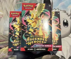3 x Pokemon TCG Ascended Heroes Booster Bundle - 18 x Booster Packs NEW & SEALED - Image 1