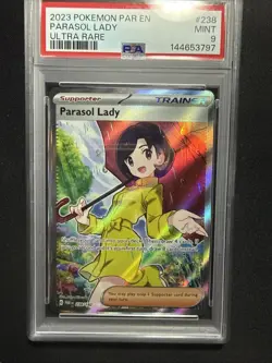 2023 POKEMON PAR EN-PARADOX RIFT ULTRA RARE #238 PARASOL LADY PSA 9 - Image 1