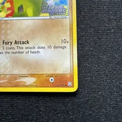 Pokemon TCG Larvitar 62/109 EX Team Rocket Returns reverse holo stamp NM - Image 5