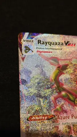 Rayquaza VMAX Alternate Art Holo Secret Rare 218/203 Evolving Skies Damaged - Image 2