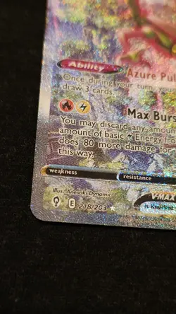 Rayquaza VMAX Alternate Art Holo Secret Rare 218/203 Evolving Skies Damaged - Image 3