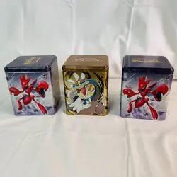 Pokemon Stacking Tins X3 Empty No Cards 2024 - Image 1