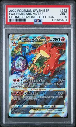 PSA 9 Mint Charizard VSTAR SWSH262 SWSH: Sword & Shield Promo Cards Holo Pokemon - Image 1