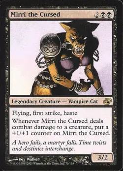 Mirri the Cursed -Foil Medium Play MTG Planar Chaos - Image 1