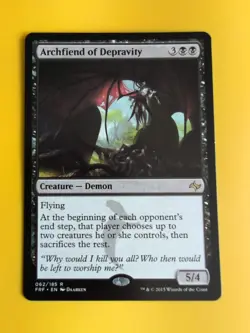 Archfiend of Depravity Fate Reforged. Demon rare MTG Card. - Image 1