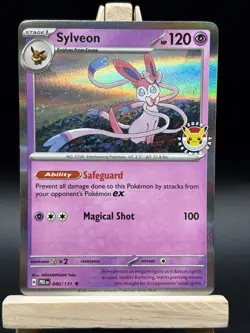 Pokemon Card Sylveon 040/131 Pokemon Day 2025 Stamped Holo Promo NM - Image 2