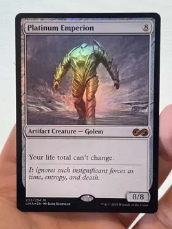 1X FOIL Platinum Emperion NM MTG Magic UMA Ultimate Masters Artifact Staple - Image 1