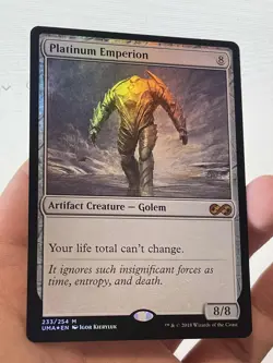 1X FOIL Platinum Emperion NM MTG Magic UMA Ultimate Masters Artifact Staple - Image 2