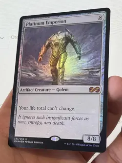 1X FOIL Platinum Emperion NM MTG Magic UMA Ultimate Masters Artifact Staple - Image 3