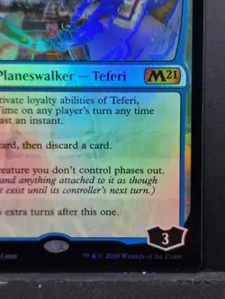 Teferi, Master of Time M21 #293 Showcase Foil Near Mint MTG Magic the Gathering - Image 5