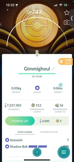 Pokemon Go Shiny Gimmighoul ( Background) - Image 1