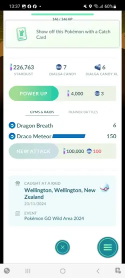 Pokemon Go ( Stage 31 ) Shiny Legendary Dialga (Background)( 9 Shinys ) - Image 3