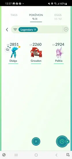 Pokemon Go ( Stage 31 ) Shiny Legendary Dialga (Background)( 9 Shinys ) - Image 4
