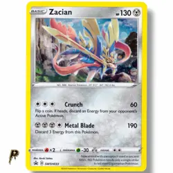 2020 Pokemon Sword & Shield Zacian SWSH033 Promo Ultra Rare Holo NM - Image 1