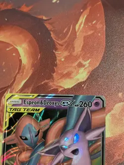 Pokemon Espeon & Deoxys GX 72/236 SM-Unified Minds Ultra Rare Holo 260HP NM - Image 3
