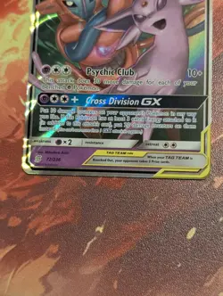 Pokemon Espeon & Deoxys GX 72/236 SM-Unified Minds Ultra Rare Holo 260HP NM - Image 4