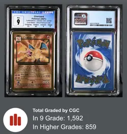 The Pokemon Company Charizard 4/102 Celebrations Gold Metal CGC 9 w/ Subgrades - Image 3