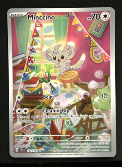 Minccino - 182/162 Pokemon SV05: Temporal Forces In Nm Condition - Image 1